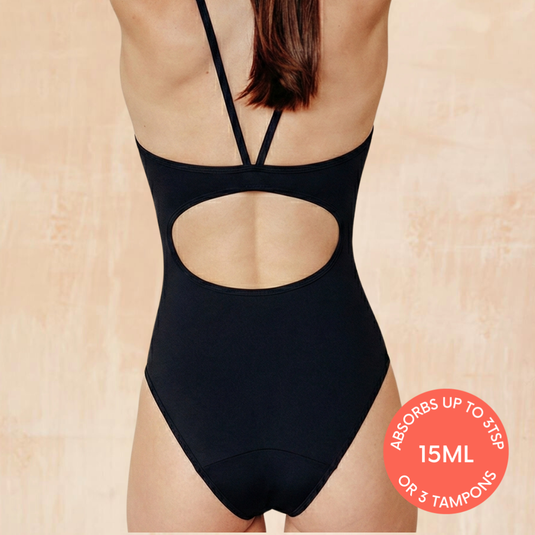 NEW! THE KITTY LEAKPROOF SWIMSUIT BLACK